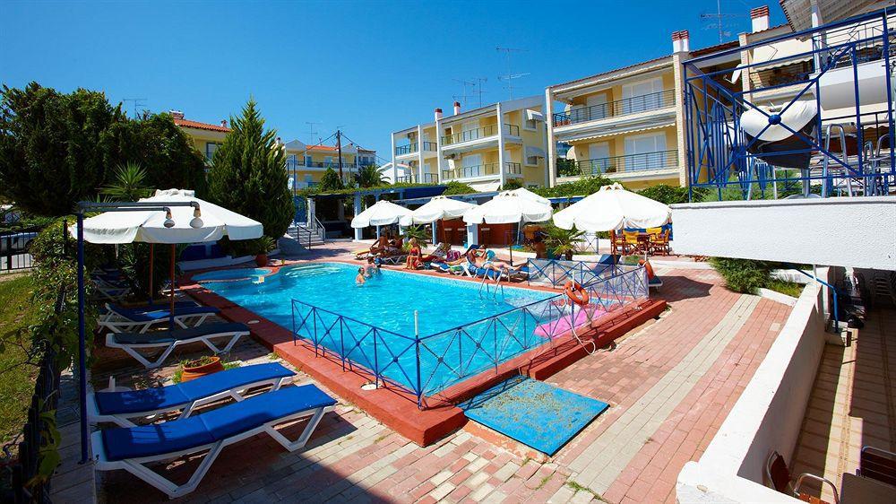 Makedonia Sky Hotel ฮานิโอติ ภายนอก รูปภาพ